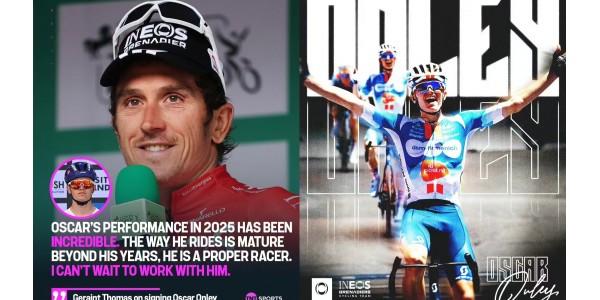 Van outsider in de Tour de France tot droom: Oscar Henley's nieuwe rode trui Van outsider in de Tour de France tot droom: Oscar Henley's nieuwe rode trui